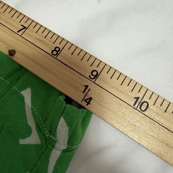 Lilly Pulitzer Womens XS Beach Pants Green White Tropical Palm Leaf Resortwear - Picture 4 of 7